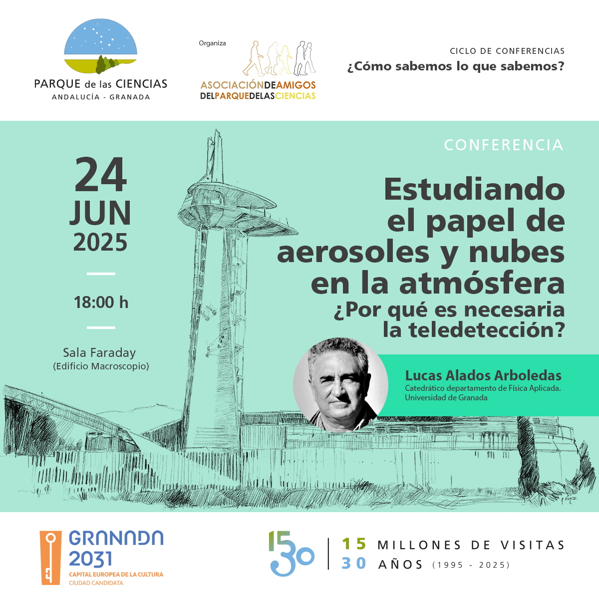 Conferencia: Estudiando el papel de aerosoles y nubes en la atmósfera: ¿Por qué es necesaria la teledetección? Conferencia: Estudiando el papel de aerosoles y nubes en la atmósfera: ¿Por qué es necesaria la teledetección?